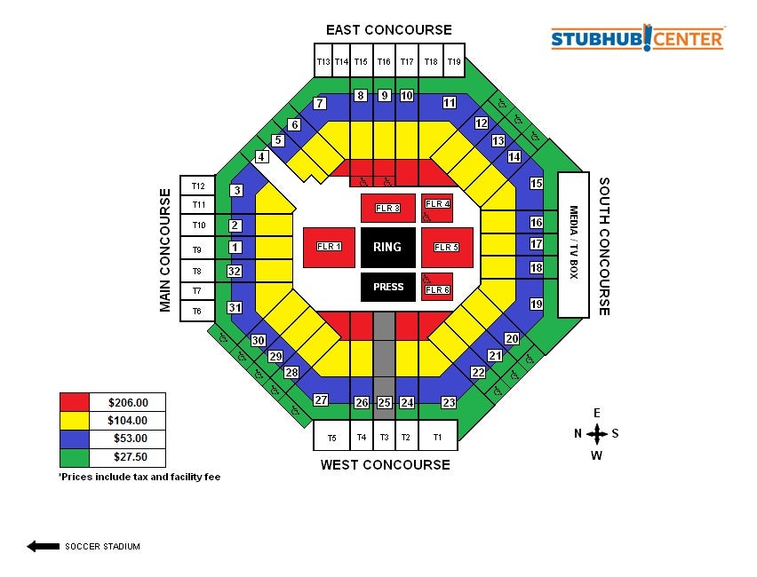 The Forum Seating Chart Boxing